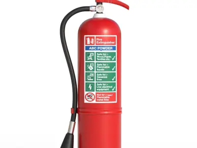 Extinguisher Low-poly 3D model purchase