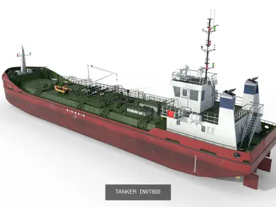 Collection Tankers 5 colors 3D Model Pack