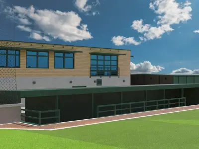 University Baseball Stadium 3D model