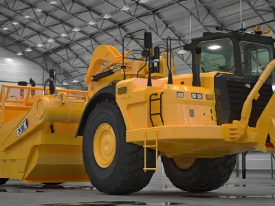 Cat 637K Scraper 3D model