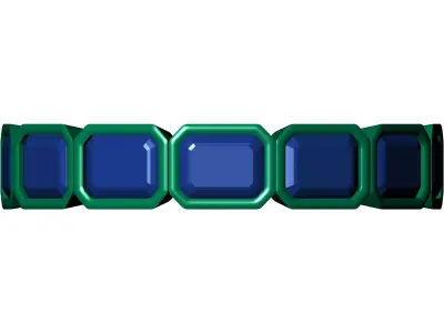 Emd Stone Bezel Set Band 3D print model