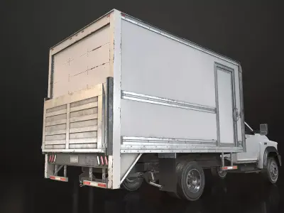 Medium Duty VX400 - Box Truck Low-poly 3D model