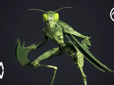 Insect Creature 2 Low-poly 3D model purchase