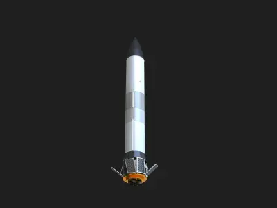 Stars-4 Missile 3D model