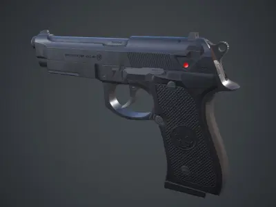 Beretta M9A3 Pistol Low-poly 3D model