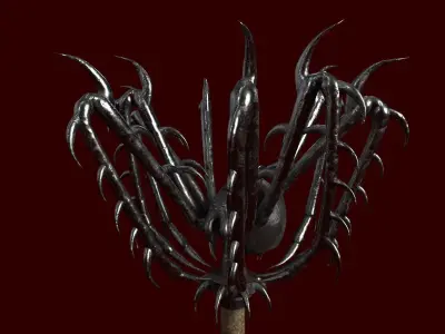 Drow Mace Low-poly 3D model