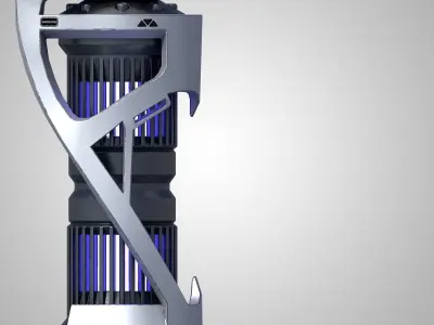 Grenade Quantum energy Low-poly 3D model