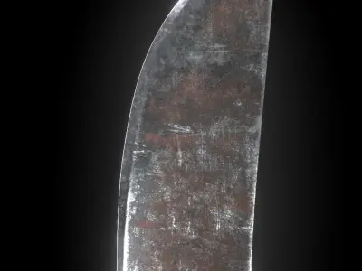Rusty Machete 3D model