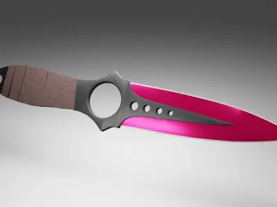 Knife the skeleton CS GO 3D model
