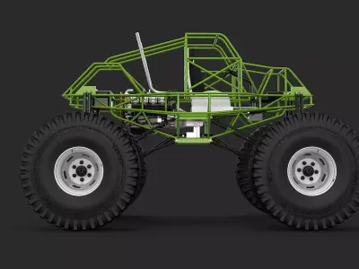 Monster Truck Chassis 3D model