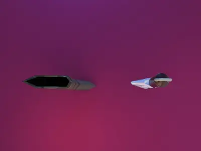 Low poly dagger with scabbard Low-poly 3D model