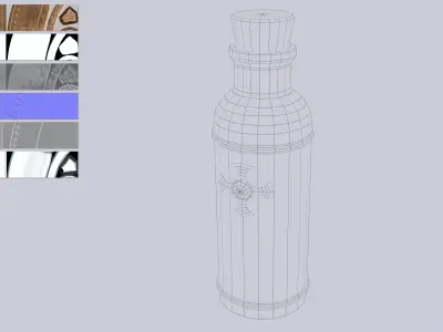 Vampire hunter weapon Low-poly 3D model