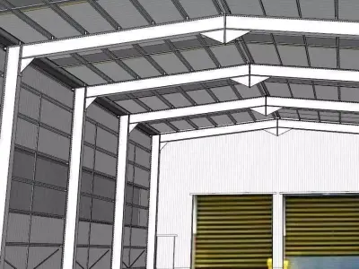 Train Shed 3D model