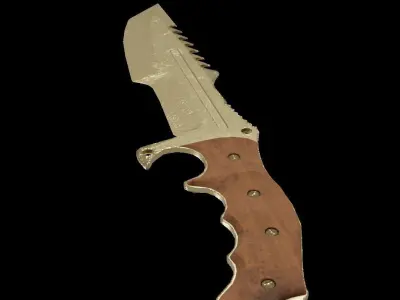 hunting knife Free low-poly 3D model order