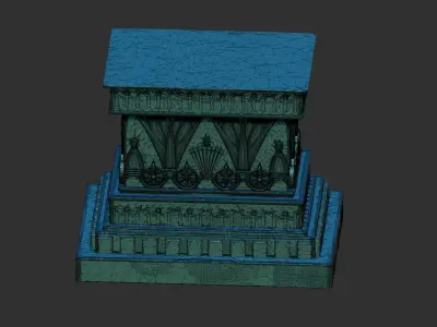 Egyptian Pharaoh Bust Base 3D print model