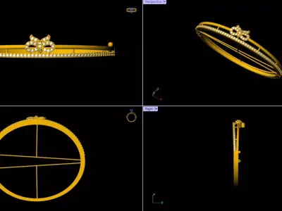 Diamond Bracelet - 007 3D print model