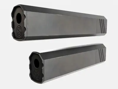 SilencerCo Osprey 2 Handgun Suppressor Low-poly 3D model