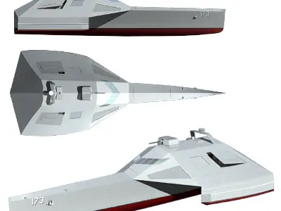 Trimaran Patrol Boat 3D model