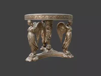 The Angelic Round Table Low-poly 3D model