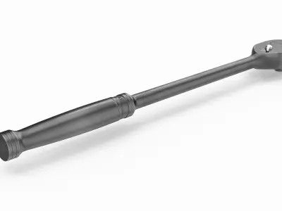 Long Handle Ratchet GSL80A Low-poly 3D model
