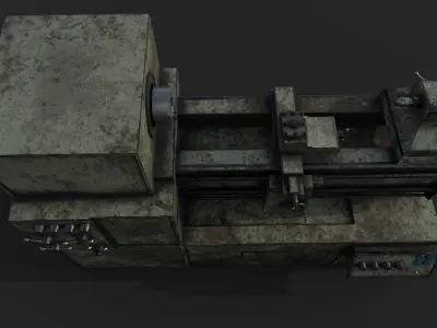 Factory Machine Low-poly 3D model