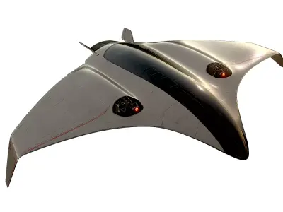Sci-Fi Ship Sky Blade Low-poly 3D model