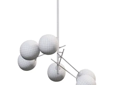 Chandelier Gallotti  Radice Straight 6  3D model