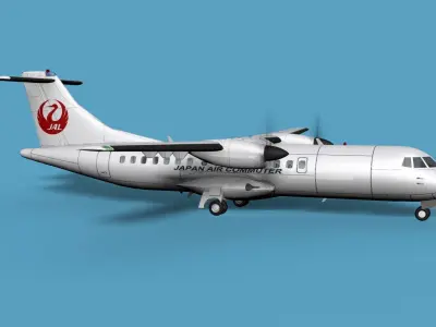 ATR  ATR-42-500 Japan Air Commuter 3D model