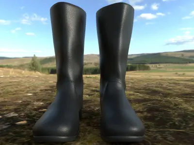 Military Boots Low-poly 3D model purchase