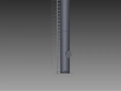 14meter Boiler Chimney Free 3D model