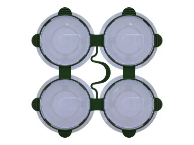 PP Plastic Can Carrier 4-pack 3D model