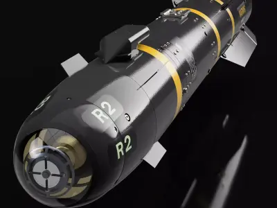 AGM-114 Hellfire Missile - Extreme Detail - 3D Print Ready 3D print model