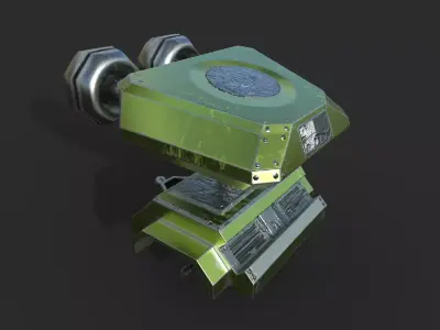 Tesla Tower Object Low-poly 3D model