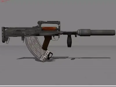 Groza Low-poly 3D model