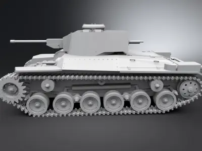 Type 97 Chin-Ha Scale model 3D print model