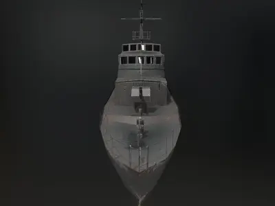 Kondor II Class Vessel Low-poly 3D model