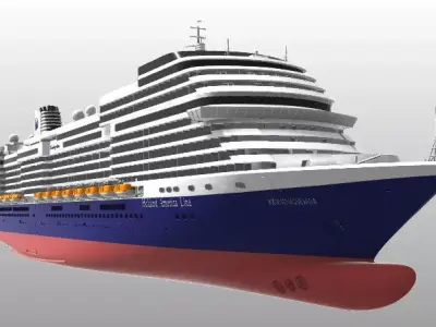 Holland America Line cruise ship MS Koningsdam printable model 3D print model