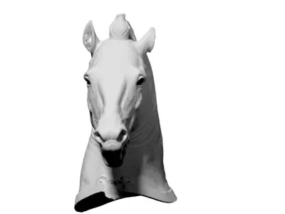 Horse Head Mask 3D model