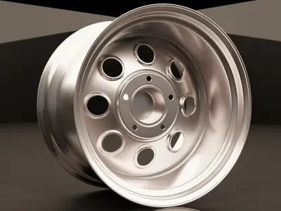 muscle car rims 3D model