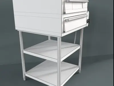 Oven pizza 3D model