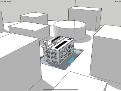 Apartment complex Free 3D model