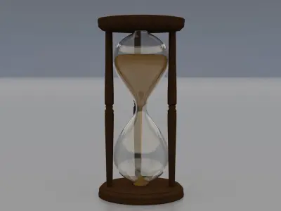 Hourglass Free low-poly 3D model purchase