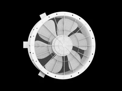 Industrial fan 3D model buy