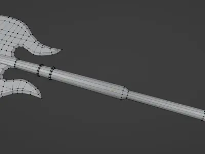 Executioners axe Low-poly 3D model purchase