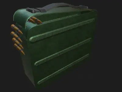 Ammo crate Low-poly 3D model get