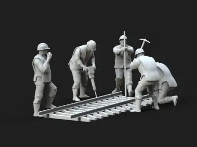 repair Railway 3D print model shop