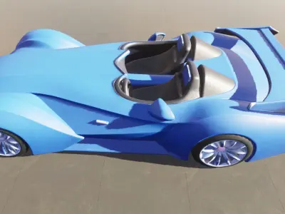 Car lowpoly Free 3D print model