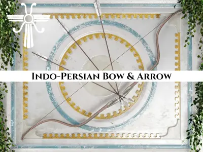 Ancient Collection Indo Persian Weapons Set 3D Model Pack