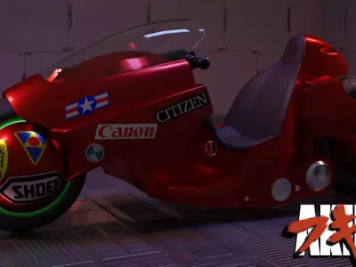 Akiras Motorcycle 3D model