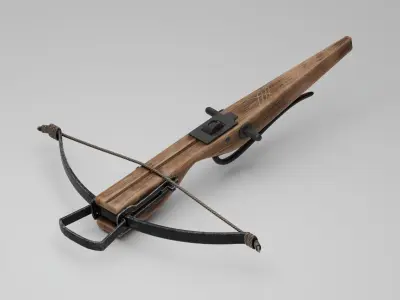 Crossbow Low-poly 3D model order